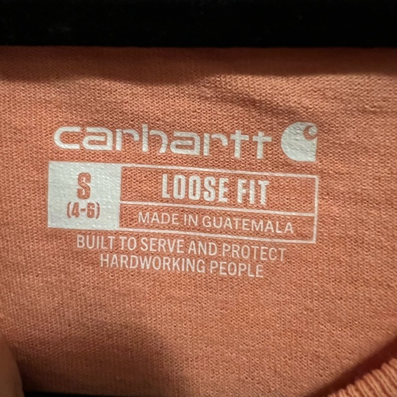 NWT Carhartt Women's Loose Fit Heavyweight Short-Sleeve Pocket T-Shirt Small - Picture 4 of 7